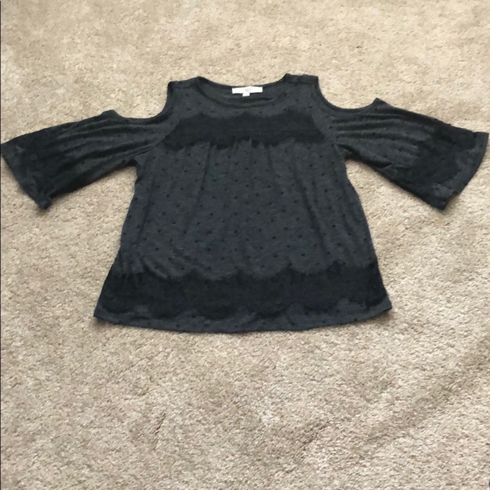 Loft cold shoulder top